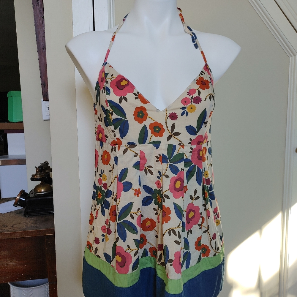 Vintage Lucky Brand halter top Size S-M excellent